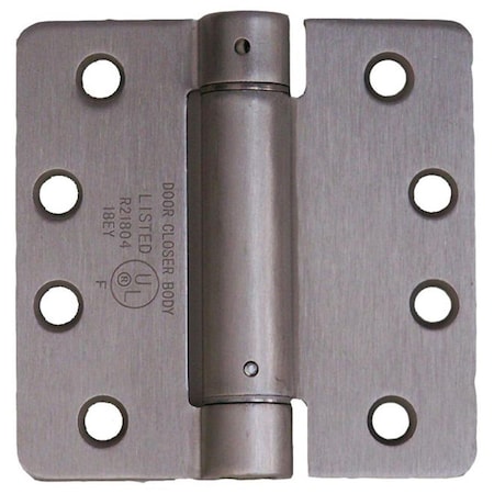 Tento Campait 4 x 4 in., 0.25 in. Radius Corner UL Listed Spring Hinge, Satin Nickel TE1621535